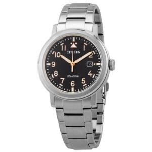 Black Dial Stainless Steel Watch AW162081E