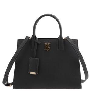 Black Frances TB Plaque Tote Bag