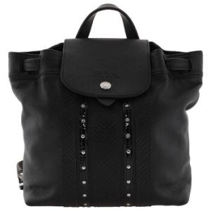 Black Le Pliage Cuir Backpack