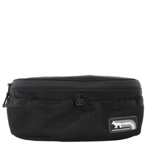 Black Nylon Flash Fox Bumbag