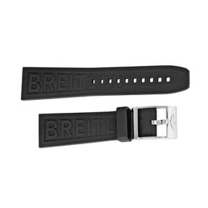 Black Rubber Strap with a Stainless Steel Tang Buckle 2420mm