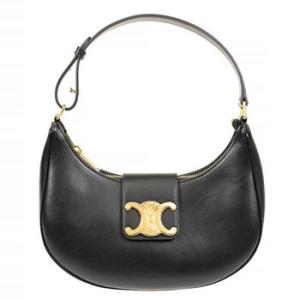 Black Smooth Calfskin Medium Ava Triomphe Bag
