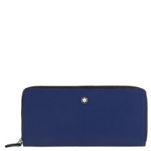 Blue Calfskin Sartorial Phone Pouch