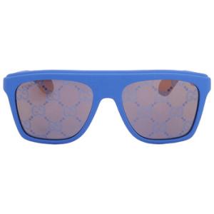 Blue Logo Browline Sunglasses GG1570S 004