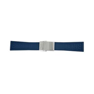 Blue Rubber Strap with a Stainless Steel Deployment Buckle 2420mm