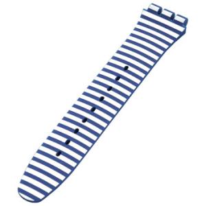 Blue  White Silicone Strap 6H