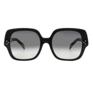 Bold 3 Dots Smoke Gradient Square Sunglasses CL40241F 01B