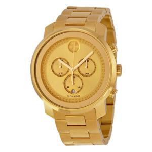 Bold Champagne Dial Yellow Gold Ionplated Watch