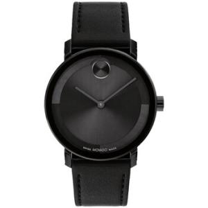 Bold Quartz Black Dial Watch