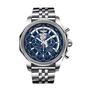 Breitling For Bentley World Time Chronograph Automatic Chronometer Blue Dial Watch AB0521V1C918SS
