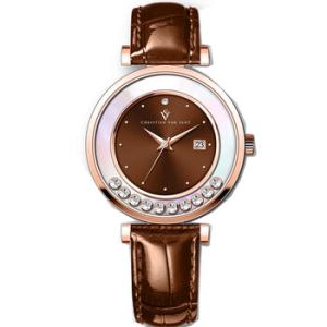 Bria Quartz Brown Dial Watch CV3817
