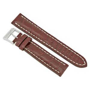 Brown Crocodile Leather Strap