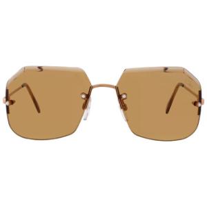 Brown Geometric Sunglasses CAZAL 21733 002