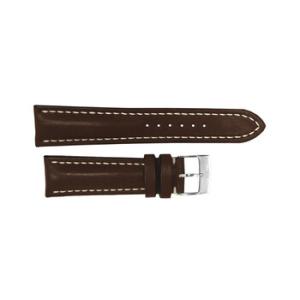 Brown Leather Strap Stainless Steel Tang Buckle 1614mm
