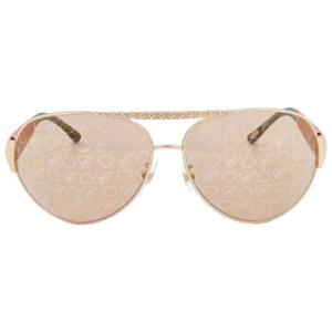 Brown Logo Pilot Sunglasses SCH994O 8FCL