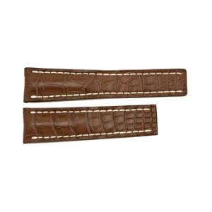 Brown Strap with White Stitching 2420mm Buckle not included.