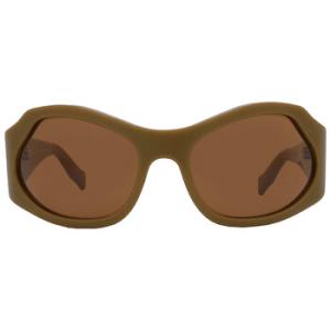 Brown Wrap Sunglasses SF1078S 320