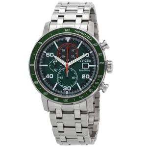 Brycen Chronograph EcoDrive Green Dial Watch CA085156X