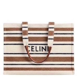 Cabas Thais In Striped Celine Jacquard Textile