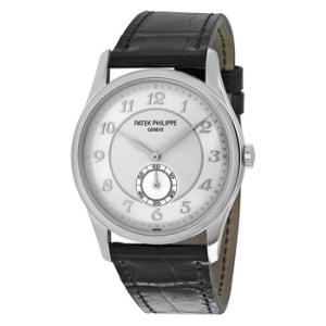 Calatrava Automatic Silver Grey Dial Platinum Watch 5196P001