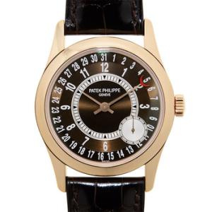 Calatrava Brown Dial 18K Rose Gold Watch 6000R001