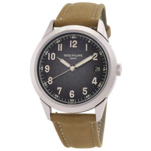 Calatrava Textured Charcoal Gray Dial Automatic Watch 5226G001