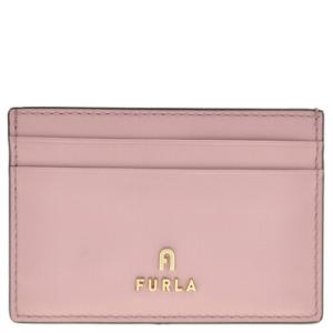 Camelia Logo Plaque Leather Card Holder
