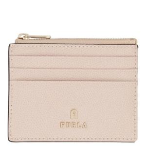 Camelia Zipped Leather Card Holder