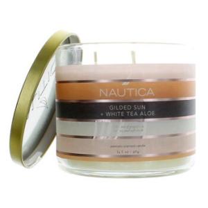 Candle Gilded Sun And White Tea Aloe 14.5 oz Scented Candle