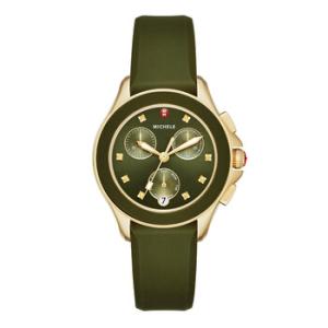 Cape Olive Green Sunray Dial Chronograph Watch MWW27C000006