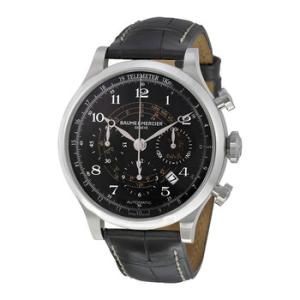 Capeland Chronograph Black Dial Black Leather Watch M0A10168