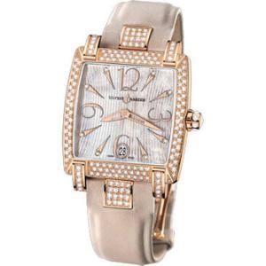 Caprice Honey Mother of Pearl Satin Straps Automatic Watch 13691AC695
