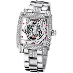 Caprice White Dial 18kt White Gold Automatic Watch 13091AC8CTIGER