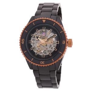 Captain Cook Skeleton Automatic Black Dial Watch R32192152