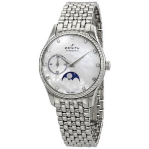 Captain Ultra Thin Mother of Pearl Dial Moonphase Watch 16231069281M2310
