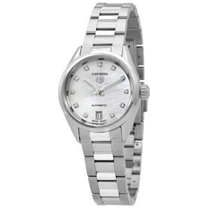 Carrera Automatic Diamond White Dial Watch WBN2412BA0621