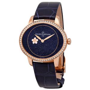 Cats Eye Plum Blossom Automatic Diamond Blue Dial Watch 80484D52A401CK4E