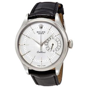 Cellini Date Silver Dial 18K White Gold Watch 50519SSBKL