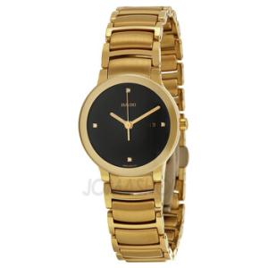 Centrix Jubile Black Diamond Dial GoldPlated Stainless Steel Watch R30528713