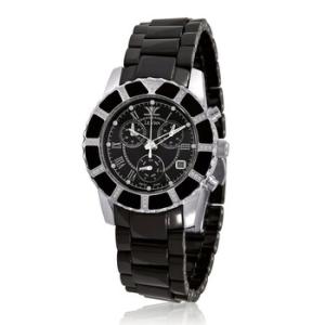 Ceramic Chronograph Quartz Black Dial Watch LV931CRDB