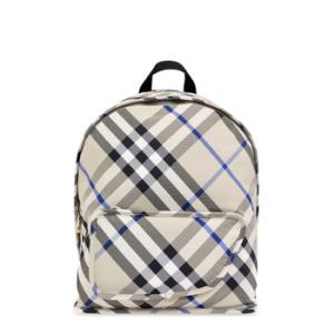 CheckPrinted Zipped Polyamide Backpack
