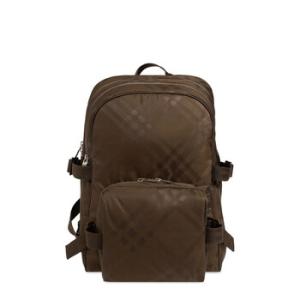 Checked Jacquard ZippedUp Backpack