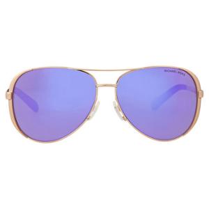 Chelsea Purple Mirror Pilot Sunglasses MK5004 10034V