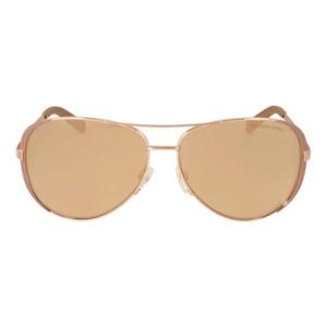 Chelsea Rose Gold Flash Pilot Sunglasses MK5004 1017R1