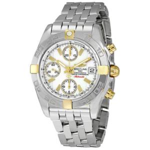 Chrono Galactic White Dial Chronograph Stainless Steel Watch B13358L2A700SS