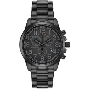 Chronograph Black Dial Blackplated Watch AT020552E