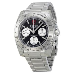 Chronograph Black Dial Stainless Steel Watch 20300BKSSS