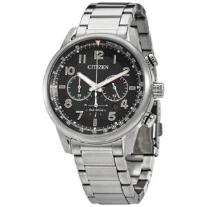 Chronograph Black Dial Stainless Steel Watch CA442081E
