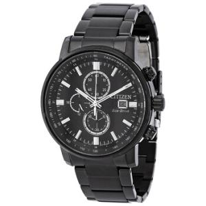 Chronograph EcoDrive Black Dial Watch CA084583E