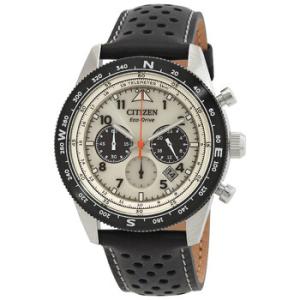 Chronograph EcoDrive White Dial Watch CA455913A